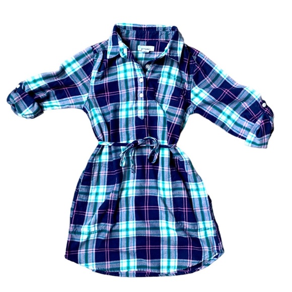 Girls Cozy Flannel Dress - Picture 1 of 3